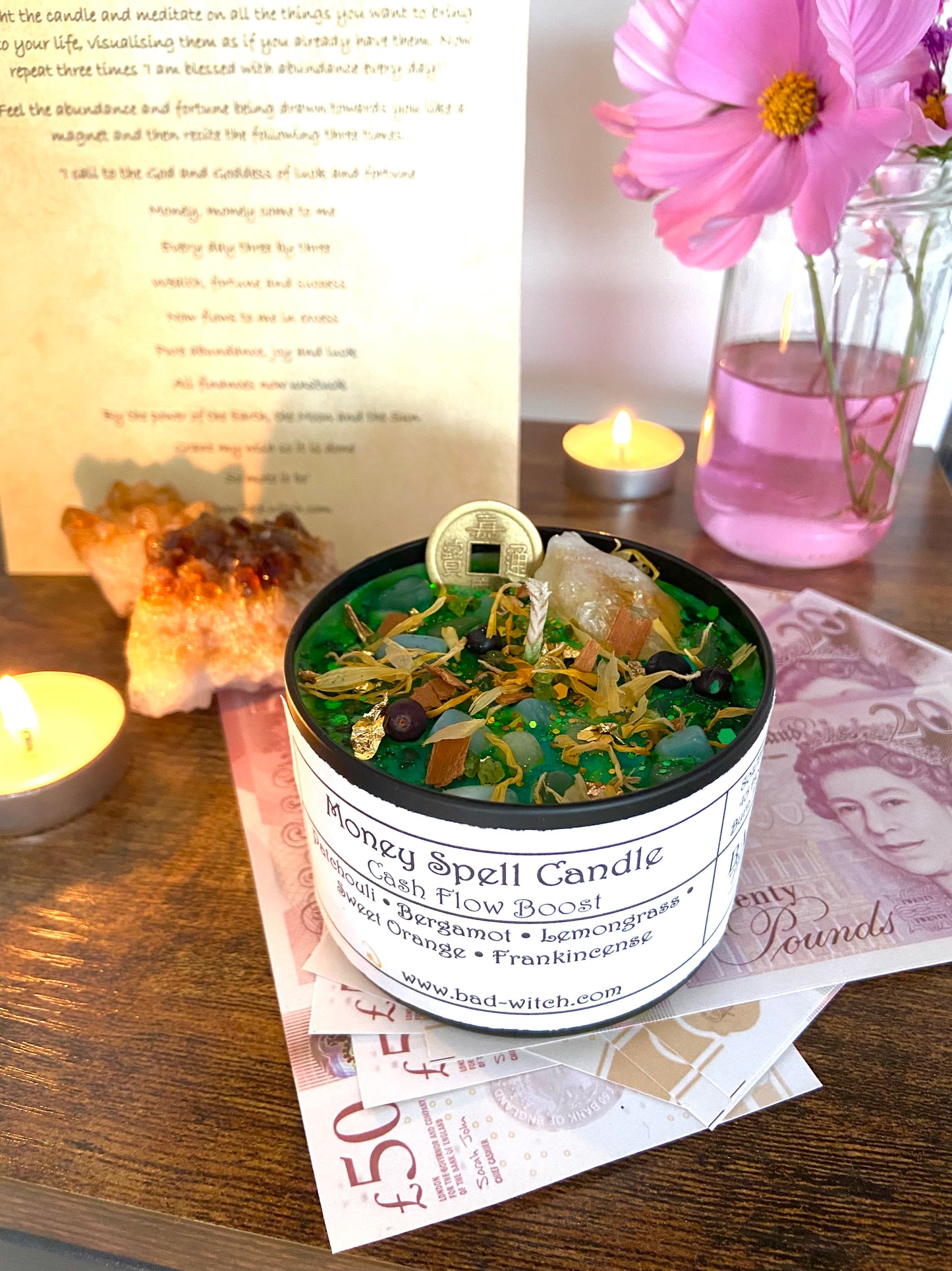 Manifest Money Spell Candle
