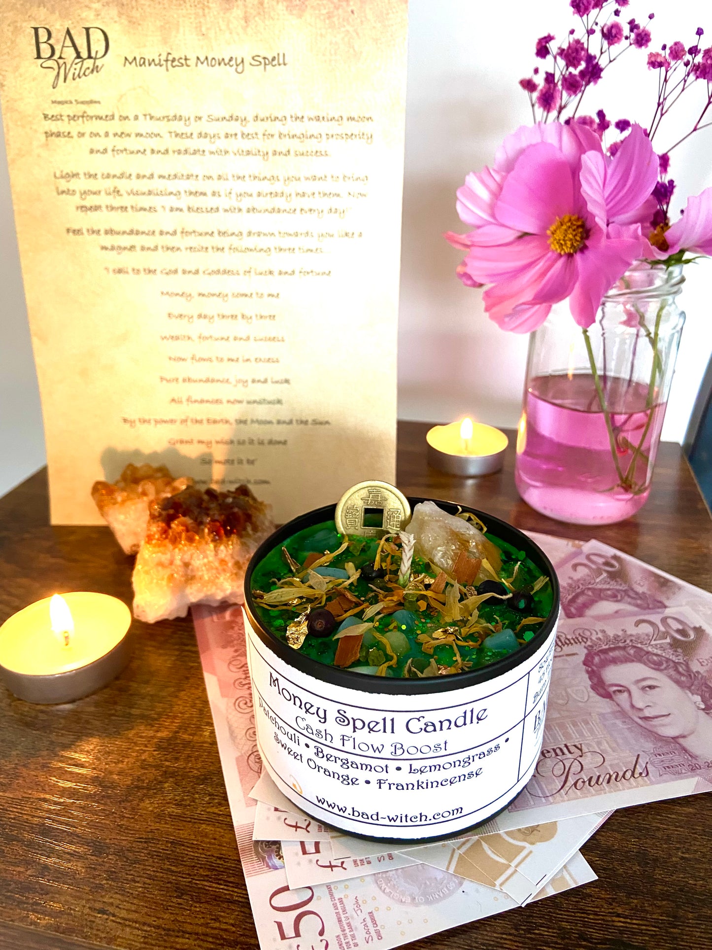 Manifest Money Spell Candle