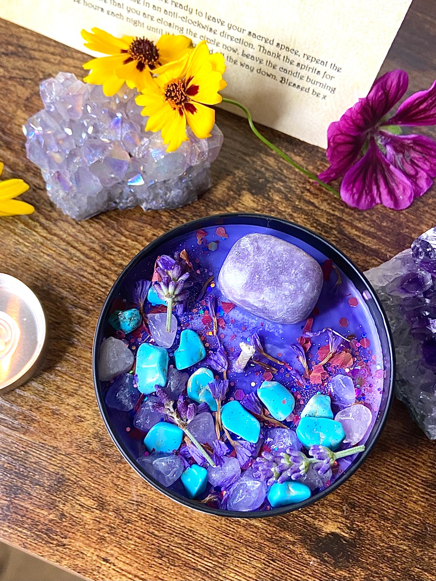 Deep Sleep & Stress Relief Spell Candle
