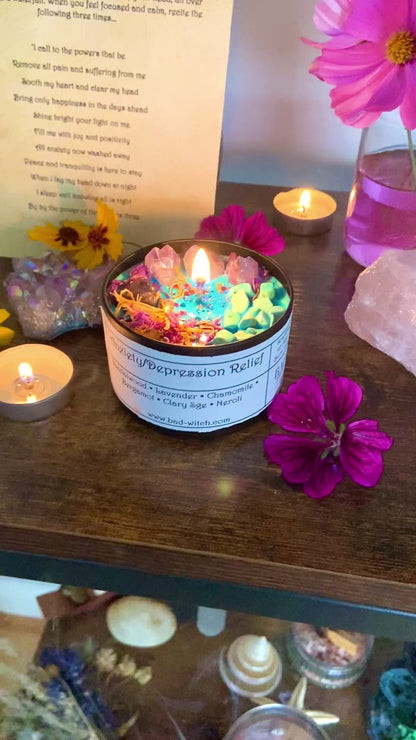 Depression & Anxiety Relief Spell Candle
